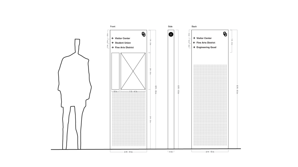 scale drawing of kiosk