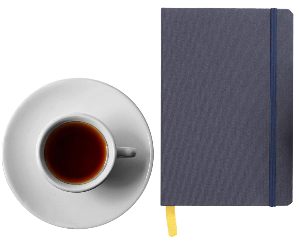 coffee and notebook